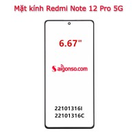 Thay mặt kính Xiaomi Redmi Note 12 Pro